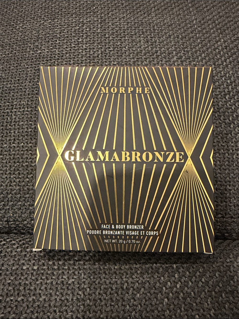 Morphe Glamabronze Face & Body Bronzer - Black and Gold Design